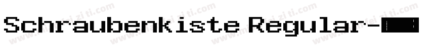 Schraubenkiste Regular字体转换